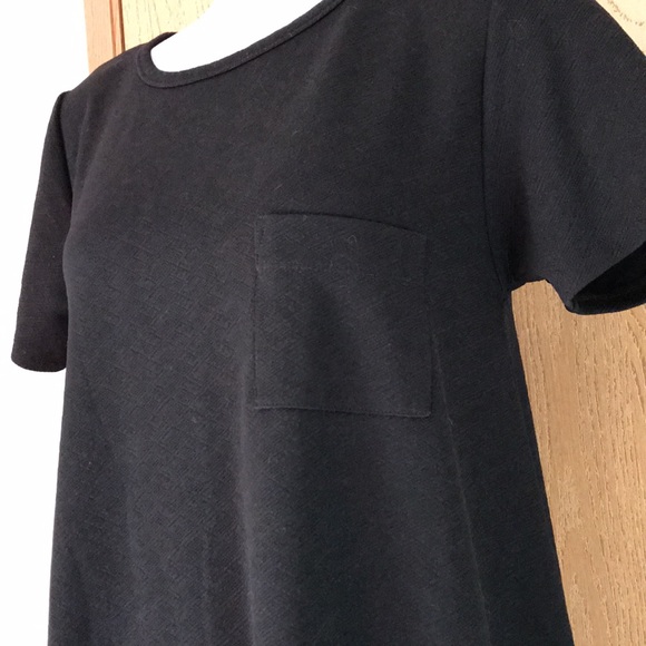 LulaRoe black hi-low knit dress - Picture 2 of 4